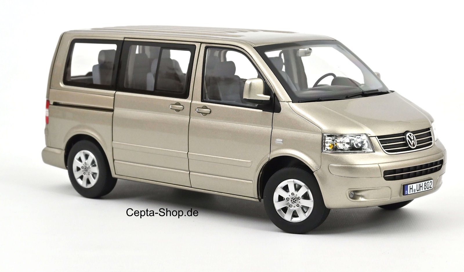 Volkswagen VW T5 Multivan Bus Model Car Wheatbeige 1:18 Norev 188601