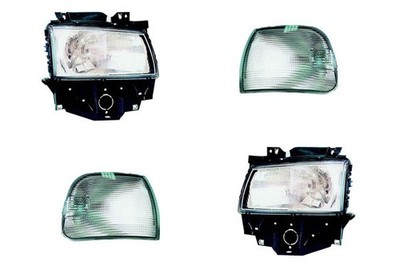 Scheinwerfer Set passend für VW Transporter T4 01/96-03 H4 links rechts Blinker