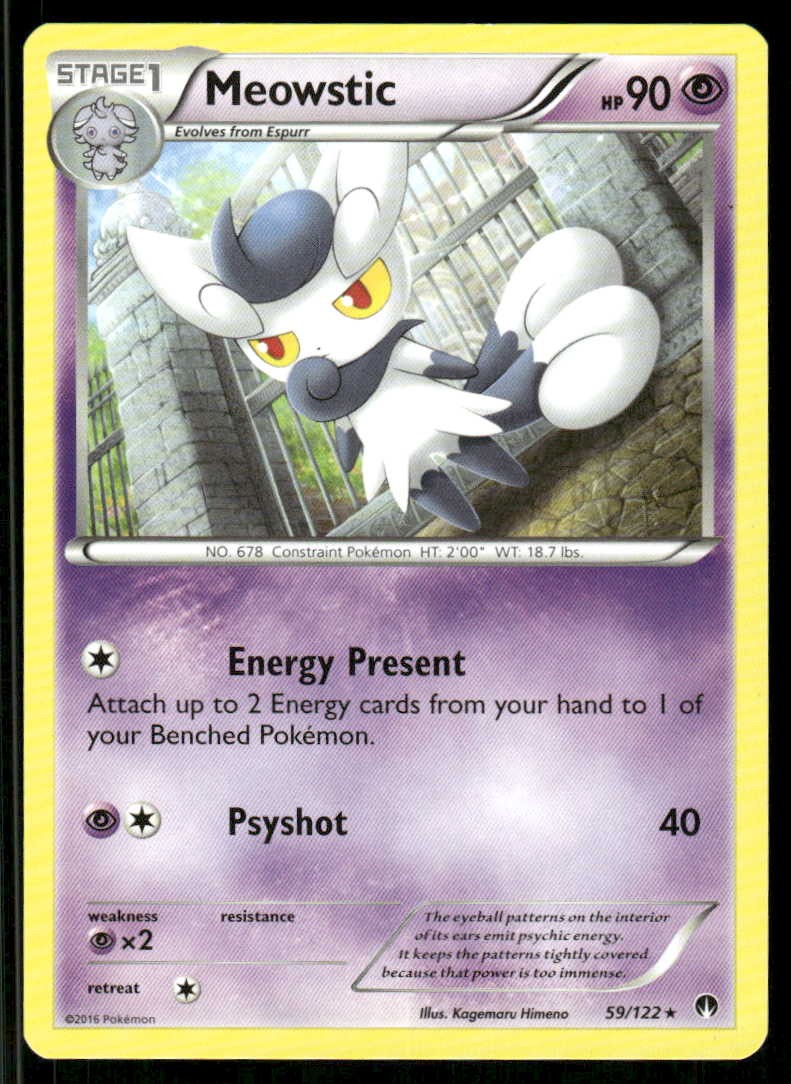Pokemon Meowstic 59/122 BREAKpoint R NM/M