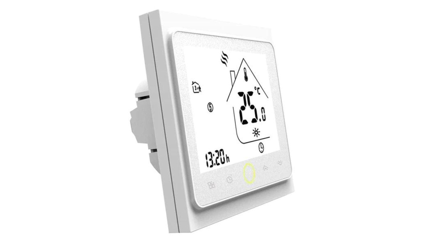 IRH-TSW001 Термостат электрический Wi-Fi модель 001, 16A, Квадратовы, Бяла