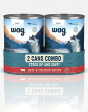 Wag Pate Canned Dog Food, Beef & Chicken Recipe, 12.5 oz Can (Pack of 2) 3.84 per gallon