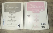 Stampin Up Ink Pad Lot Of 2. Sahara Sand , Blushing Bride