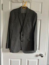 Grey lightweight wool 2 piece suit from Next, size 34R, worn once