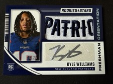 2025 Rookies & Stars Kyle Williams RPA Auto /25 - Sick Patriots Patch (RC)