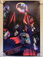 Batman The Animated Series Joker Harley Quinn Foil  Print Poster Mondo Raid71