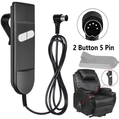 2 Button 5 Pin 90°Power Recliner Remote Replacement for Electric Lift Chair Sofa
