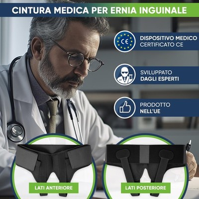NICEIN®CINTURA PER ERNIA Inguinale,Mutande Ernia Inguinale Uomo Che Si