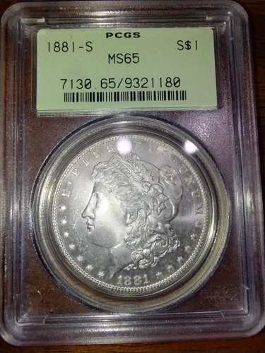 1881 S Morgan Dollar MS 65 PCGS Silver $1 Coin