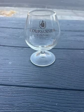 Vintage Courvoisier Glass Brandy Snifters-2 Cognac Napoleon Glasses