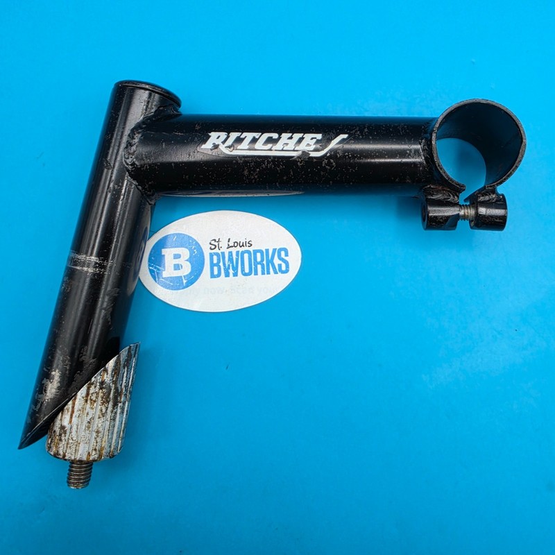 Vintage '91 Ritchey 1 1/8" Quill Stem 120mm Length 25.4mm Clamp Black CrMo   f15