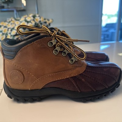 Polo Sport Ralph Lauren Mens Brown Leather Duck  Boots  US 8.5
