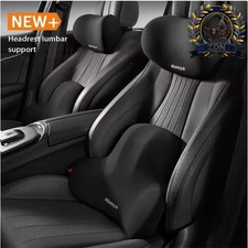 Car Neck Pillow Memory Foam Headrest Cushion Lumbar Back Support