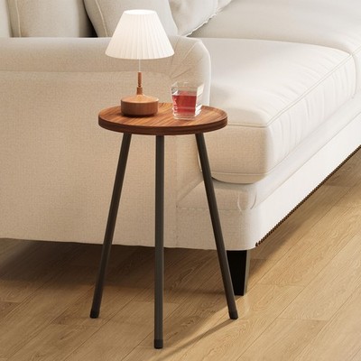 Small Couch Side Table, Drink Table, Mini Round End Table, Coffee Table, Snac...