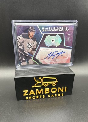 2020-21 UD Black Diamond Gemography Anze Kopitar Auto Autograph
