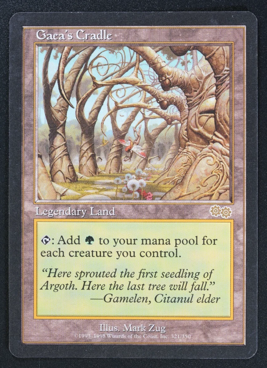 Gaea's Cradle Magic: The Gathering Urza's Saga Rare Individual
