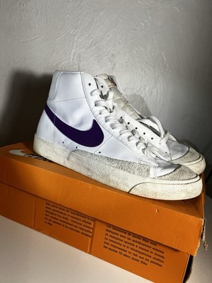 Nike Blazer Mid Size 9.5 Purple Swoosh Men's Shoes - Used- Great Condition