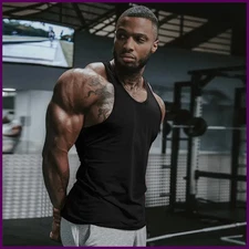 Gym Men's Bodybuilding Tank Top Sleeveless Fitness Vest Muscle Workout Stringer