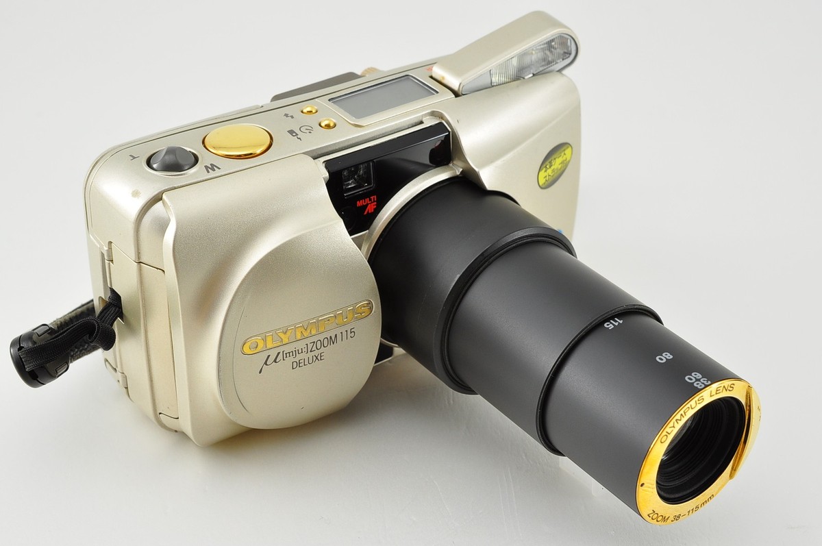 Olympus μ mju ZOOM 115 DELUXE film camera [Near Mint] From Japan