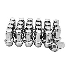 24pcs OEM Lug Nuts 14x2.0 Chrome Original Factory Cone Seat Style M14x2.0