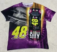 Jimmie Johnson #48 T Shirt Ally Hendrick Motorsports AOP Sublimated NASCAR XL