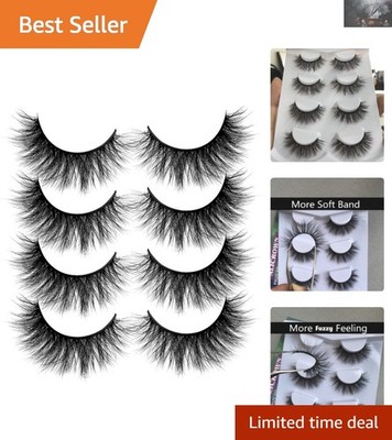 Hypoallergenic 3D Volume Faux Mink Lashes - Perfect for Daily Wear & Occasions