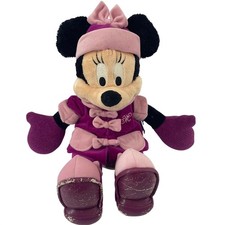 Vintage Y2K Minnie Mouse Plush 18" Winter Outfit Scarf Hat Disney World 2000