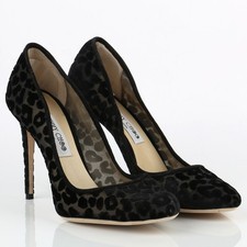 Damen Jimmy Choo Klassische Pumps Stiletto Samtoptik Party Schuhe 842005