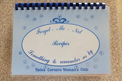 Vintage HALES CORNERS WOMEN'S CLUB Cookbook,Wisconsin, 1979