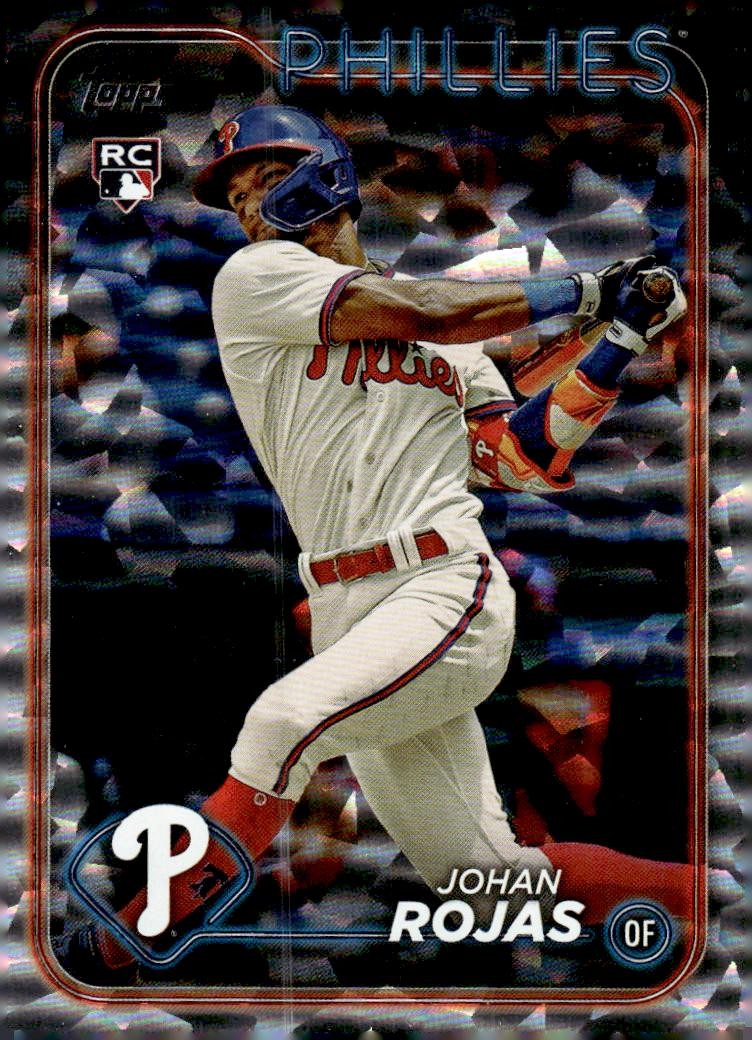 2024 Topps #209 Johan Rojas Silver Crackle Foil