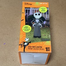Gemmy Disney Jack Skellington Airblown Inflatable 3.5 Ft LED Black Halloween