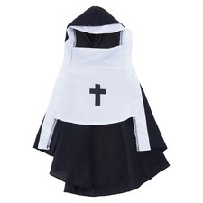 Funny Nun Cloak Dress Pet Costume For Halloween Photo Ready Role Playing Outfit