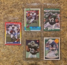 (5) Blair Thomas 1990 Score Rookie card RC Fleer Topps Pro Set Action Jets Penn. rookie card picture