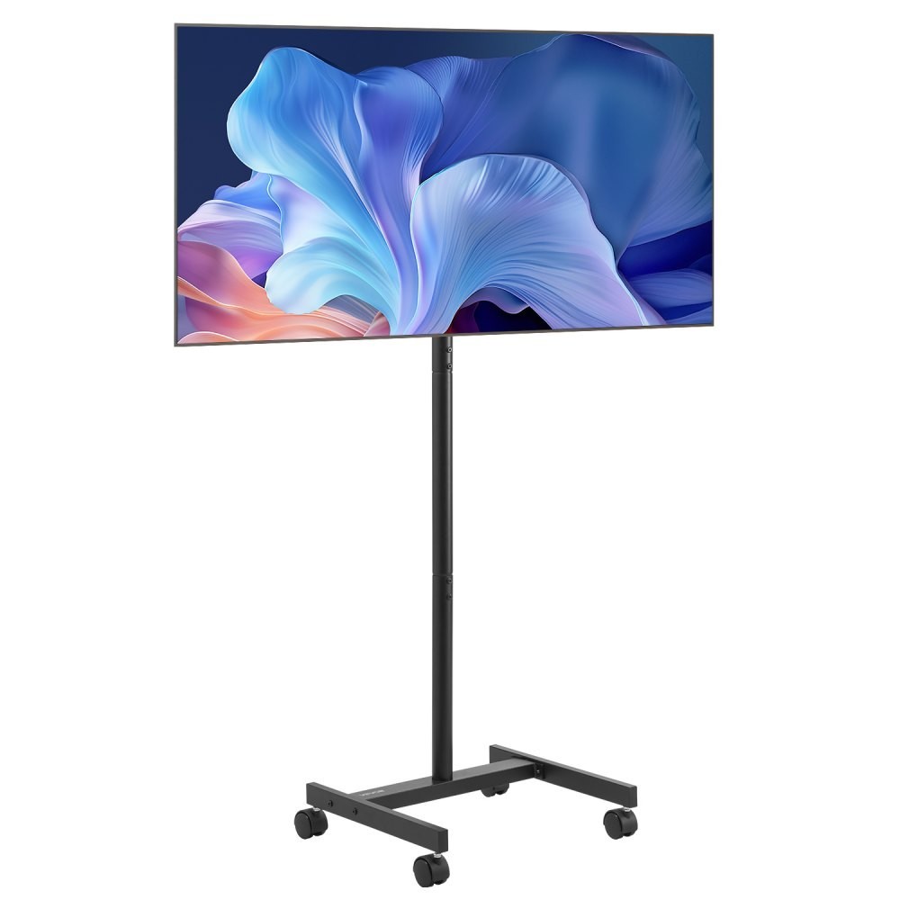 For 17-55 Inch Tv Screens With Wheels 55 Lb Max Tilt Rotate