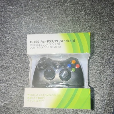 X-360 Wireless Controller Black for PS3 PC Android Ergonomic 9m Range