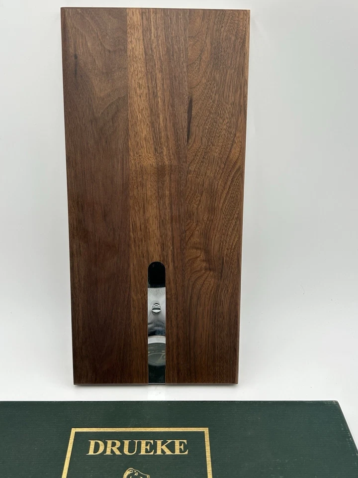 Vintage Drueke 4 Track Cribbage Board Solid Walnut Rare Model 814.00 Beautiful - Image 4 of 4