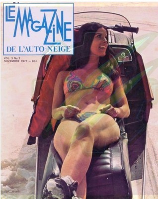 Nov 1971 Le Magazine De L Auto-Neige Cover 8x10 Vintage Snowmobile Photo Print