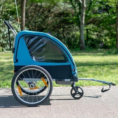 Kinderanhänger/Kinderwagen 2in1 Optimiz -fix. Nabe - 2 Räder 20'' + 1 Rad 7'' / L1