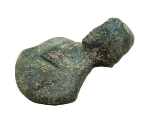 ANTIKE RÖMISCHE BRONZE WAGENMONTIERUNG/SCHATULLENMONTIERUNG GOTT. CA 200-300AD. SCHÖN - Bild 2 von 3