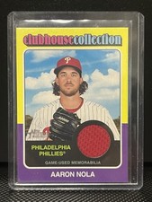 2024 Topps Heritage - Clubhouse Collection Relics Aaron Nola Red Patch #CCR-AN 