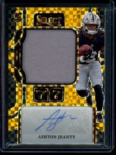 2025 Panini Select Ashton Jeanty Gold Rookie Prime Selection Patch Autograph /10