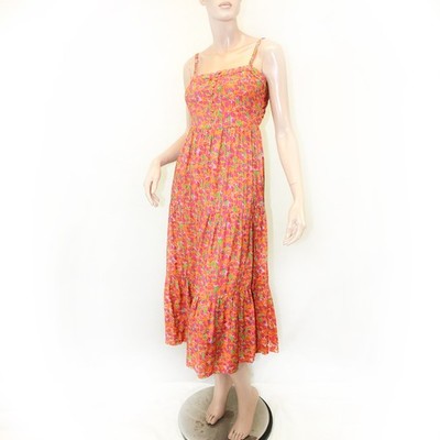 Frnch Fruch Paris floral garden party dress country coastal peasant dress Medium
