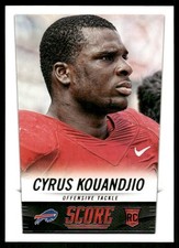 2014 Panini Score #356 Cyrus Kouandjio Rookie RC Buffalo Bills football card. rookie card picture