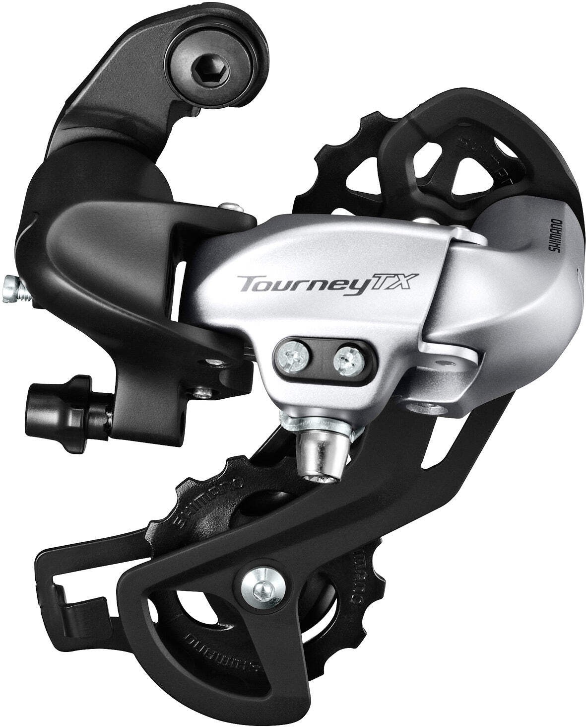 Shimano Tourney / TY RD-TX800 Tourney TX Rear Derailleur, Direct Mount, Silver