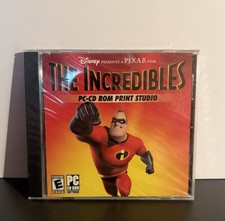 The Incredibles Disney PC- CD ROM Print Studio Software New Sealed Rated E