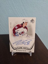 2021-2022 SP Authentic Alex Newhook Future Watch Auto 699/999 - Avalanche