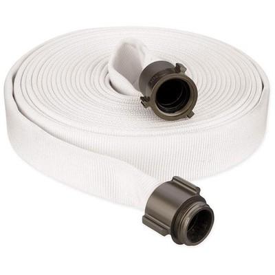GRAINGER APPROVED 4YLJ9 Fire Hose,50 ft,White,Polyester 4YLJ9