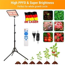 Pflanzenlampe LED Zimmerpflanzen Vollspektrum Grow Panel Pflanzenlicht Flower DE