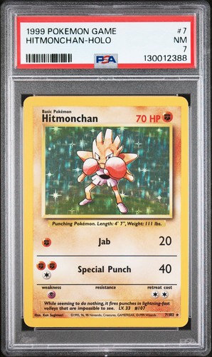 Hitmonchan graded PSA 7 for sale on eBay