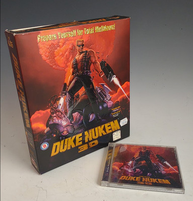 Duke Nukem 3D PC Video Game 1996 Embossed Big Box Edition w/Clean Jewel Case