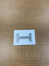 Porsche Emblem Letter H Matte Silver Adhesive Brand New